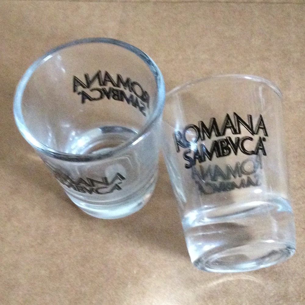 New 2 Eomana Sambuca Shot Glasses